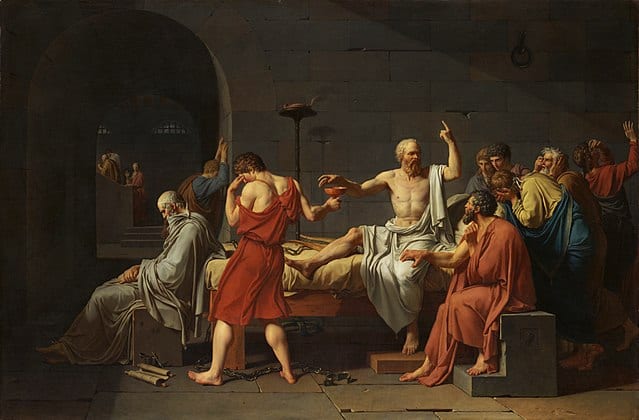 Socrates death painting