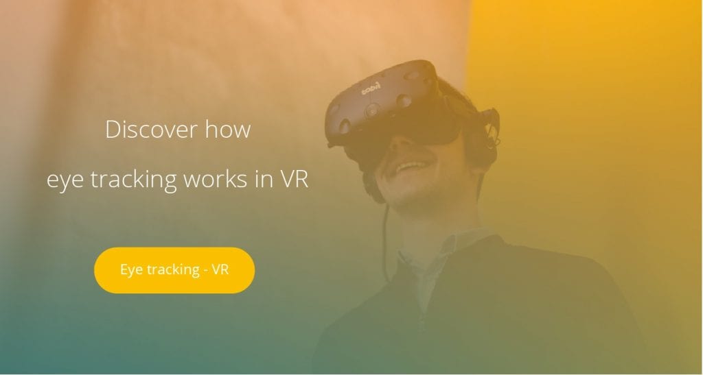 Call to action button: Explore Eye tracking in VR