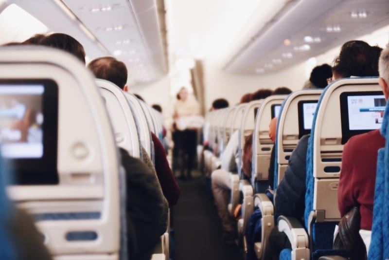 people sitting in an airplane