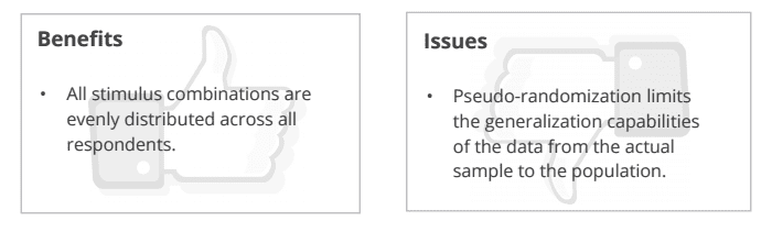 counterbalanced sequence comparison