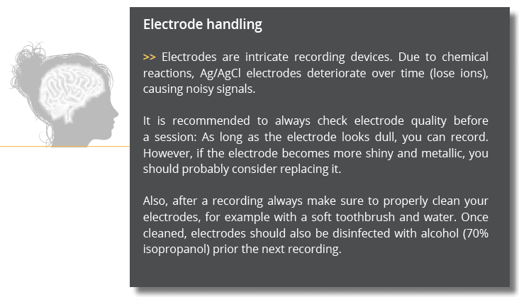 electrode handling