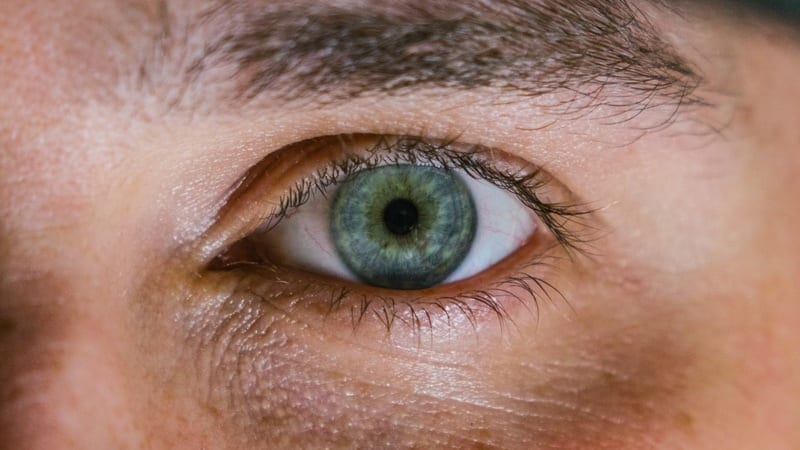 closeup of an eye