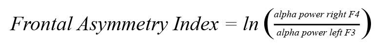 frontal asymmetry calculation