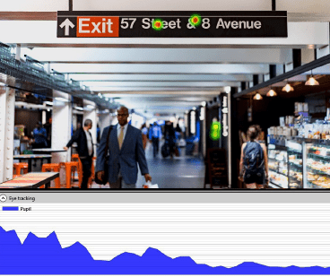 pupillary responses in eye tracking