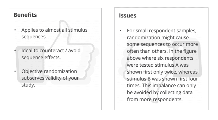 random stimulus sequence comparison