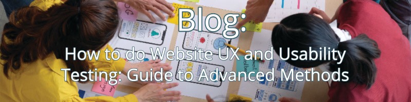 Advanced UX Testing blog banner
