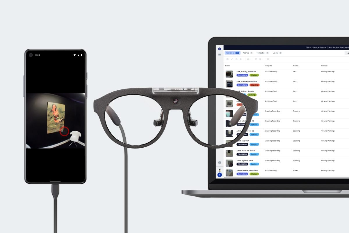 Just Act Natural - Neon Eye Tracking Glasses