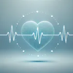 a heart with a pulse line